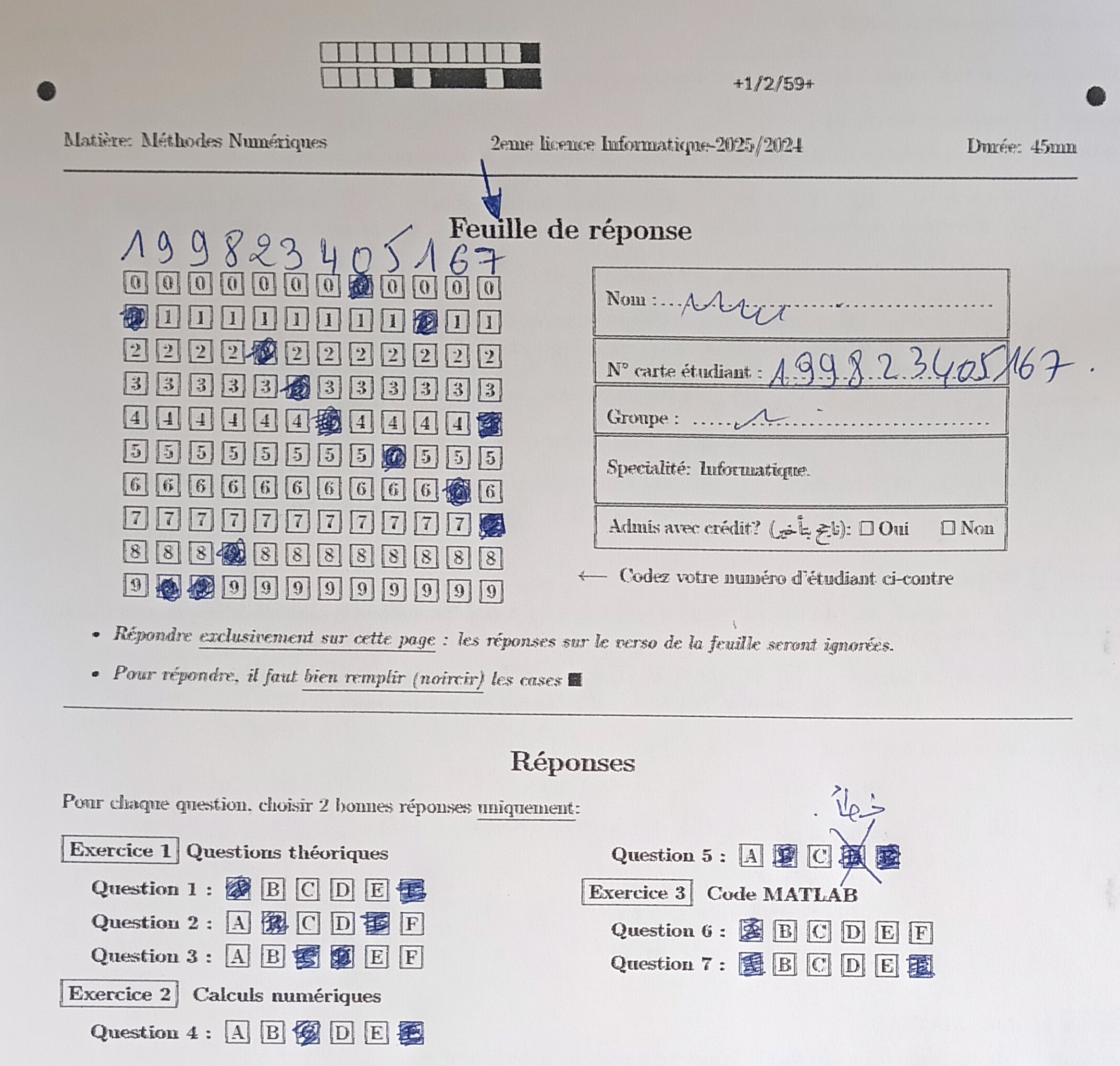comment renseignerla grille
